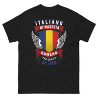 Thumbnail for T-Shirt Italia Romania Nero - Italiano di Nascita, Rumeno