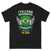 T-Shirt Italia Brasile blu scuro - Italiano dalla Nascita, Brasiliano per Grazia di Dio
