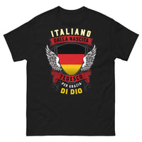 Thumbnail for T-shirt Italie-Allemagne bleu marine - Italiano dalla Nascita, Tedesco per Grazia di Dio