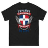 T-shirt Espagne & Dominicana noir - Español de Nacimiento, Dominicano por la Gracia de Dios