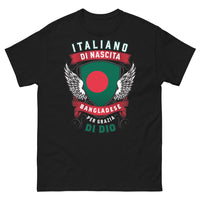 Thumbnail for T-shirt Italie et Bangladesh noir - Italiano di nascita, Bangladese per grazia di Dio