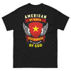T-shirt USA Vietnam noir - American by Birth, Vietnamese by Grace