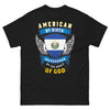 T-shirt USA Salvador noir - American by Birth, Salvadoran by Grace