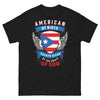 T-shirt Puerto Rico noir - American by Birth, Puerto Rican by the Grace of God