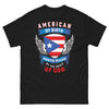 T-shirt Puerto Rico noir - American by Birth, Puerto Rican by the Grace of God