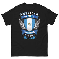 Thumbnail for T-shirt USA & Guatemala noir - Proudly American, Gracefully Guatemalan