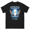 T-shirt USA & Guatemala noir - Proudly American, Gracefully Guatemalan