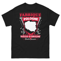 Thumbnail for T-shirt Pologne noir - Fabriqué en Pologne, pièces d'origine