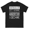 T-shirt Argentine noir - Déjà pris par une Argentine