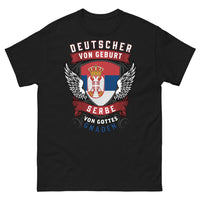 Thumbnail for T-shirt Allemagne Serbie noir - Deutscher von Geburt