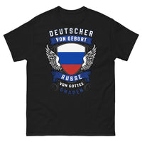 Thumbnail for T-shirt germano-russe noir - Deutscher von Geburt, Russe von Gottes Gnaden