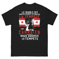 Thumbnail for T-shirt tempête canadienne noir - Nous sommes la tempête