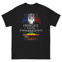 Thumbnail for T-shirt franco-zimbabwéen noir - Français de racines zimbabwéennes