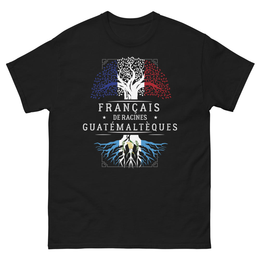 T-shirt Guatemala noir - Français de racines guatémaltèques