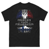 T-shirt Français de racines finlandaises noir - Français de racines finlandaises