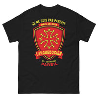 Thumbnail for T-shirt Languedoc noir - Je ne suis pas parfait, Languedocien