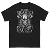 T-shirt Jura jurassien noir - Je suis jurassien ascendant gaulois