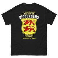 Thumbnail for T-shirt Bigourdans noir - Nos héros béarnais