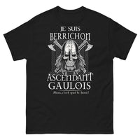 Thumbnail for T-shirt Berrichon noir - Ascendant Gaulois, c'est qui le boss ?