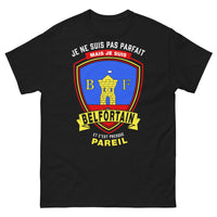 Thumbnail for T-shirt Belfortain noir - Je ne suis pas parfait mais je suis Belfortain