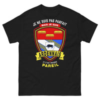 Thumbnail for T-shirt Ardennes noir - Je ne suis pas parfait, je suis Ardennais