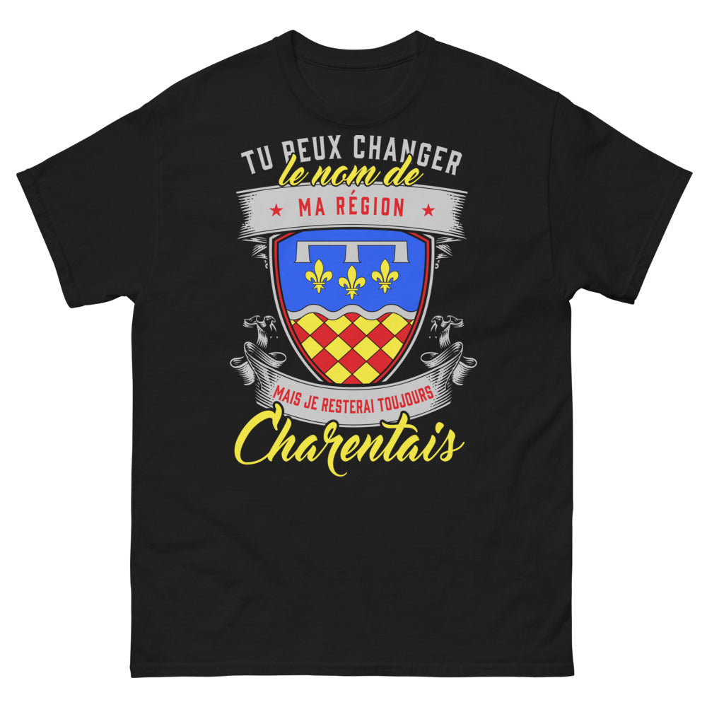 T-shirt Charentais noir - Toujours charentais