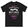 T-shirt motarde noir - Je ne suis pas parfaite... motarde, presque pareil