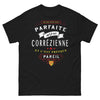 T-shirt Corrèze noir - Je ne suis pas parfaite, Corrézienne