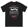 T-shirt assistante commerciale noir - presque parfaite