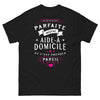 T-shirt Aide à Domicile noir - presque parfaite, presque pareil