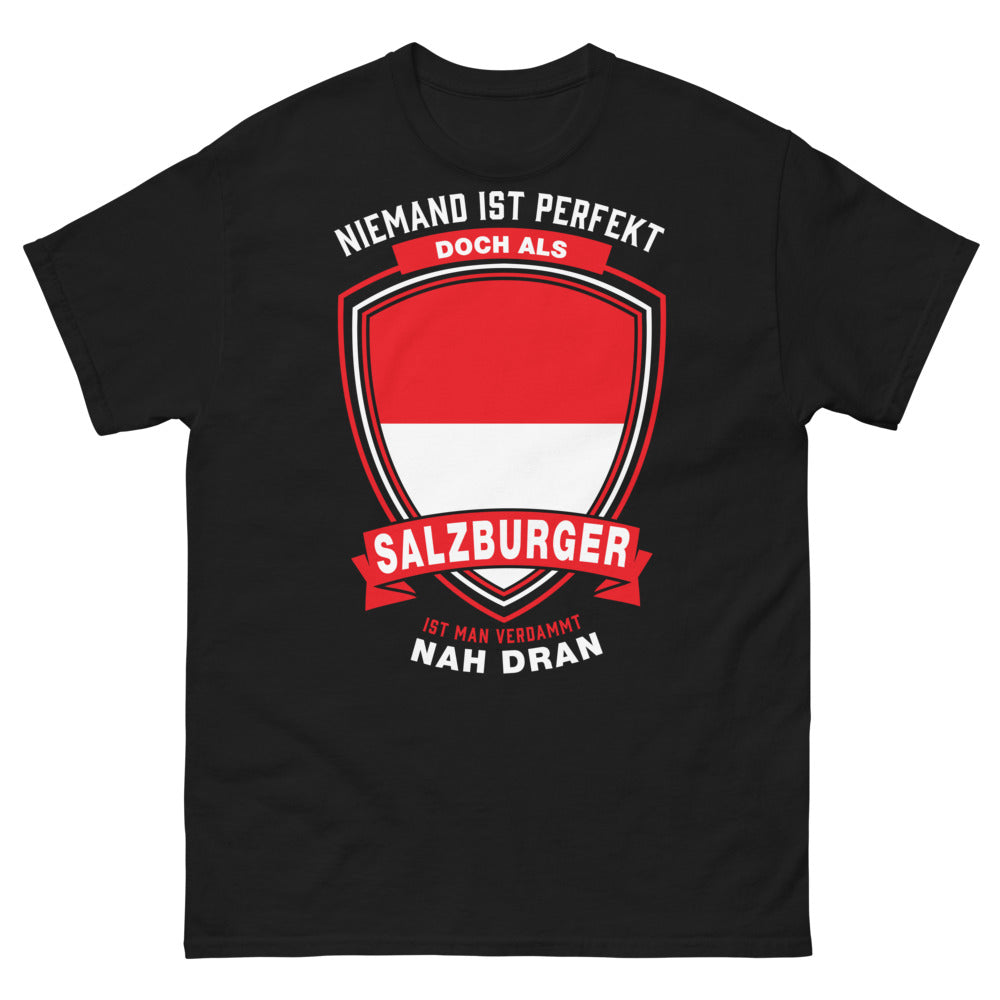 T-shirt Salzburger noir - niemand ist perfekt