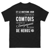 T-shirt Comtois noir - Dieu créa les Comtois