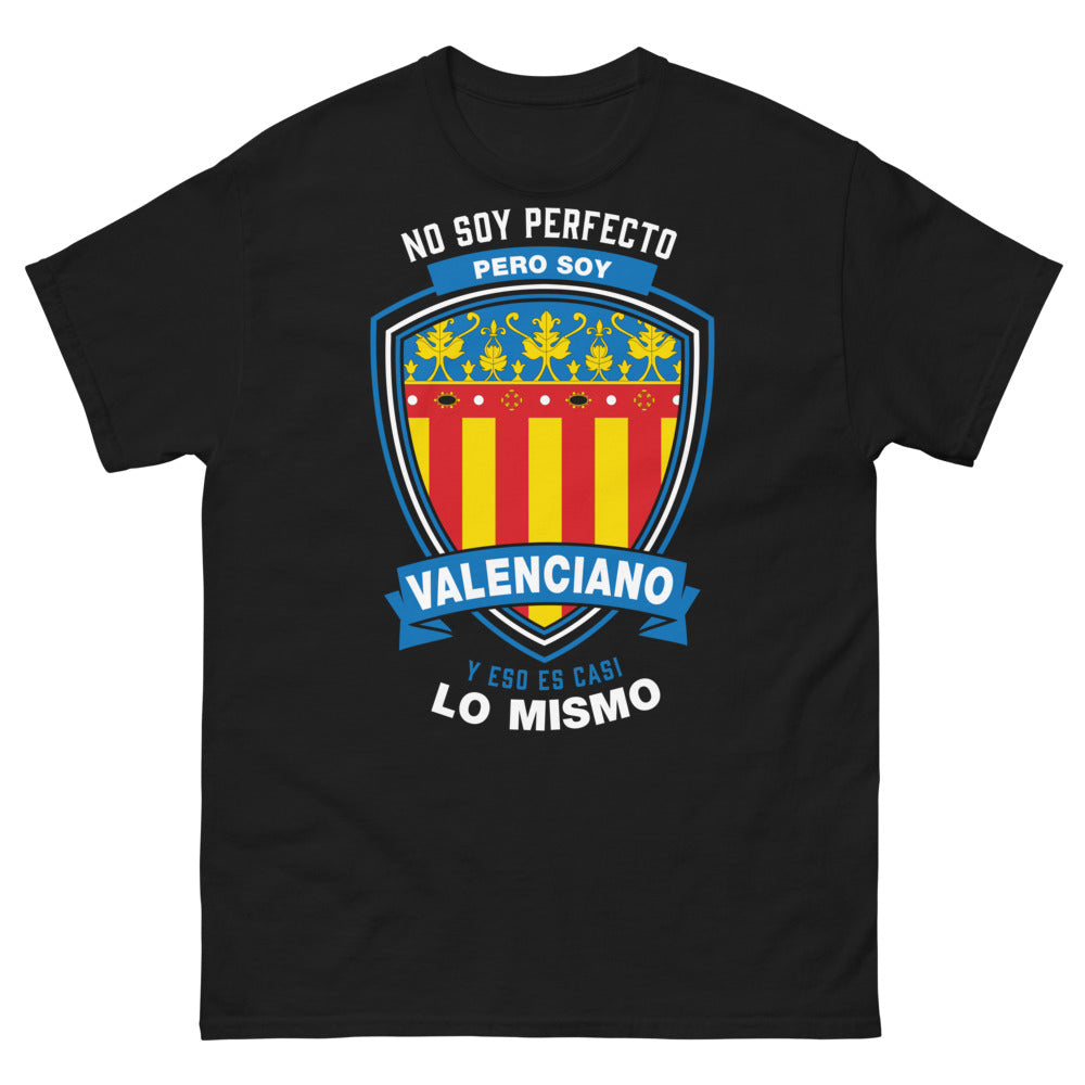 T-shirt Valencia noir - No soy perfecto pero soy valenciano