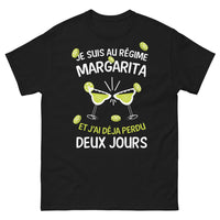 Thumbnail for T-shirt humour Margarita noir - je suis au régime Margarita