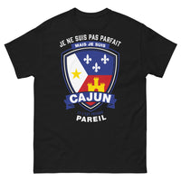 Thumbnail for T-shirt Cajun noir - Je ne suis pas parfait, cajun