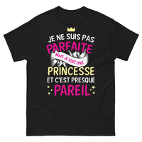 Thumbnail for T-shirt Princesse noir - Je ne suis pas parfaite