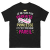 T-shirt Princesse noir - Je ne suis pas parfaite