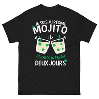 Thumbnail for T-shirt Régime Mojito noir - j'ai déjà perdu deux jours