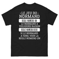 Thumbnail for T-shirt Normandie noir - Le Normand a toujours raison