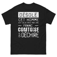 Thumbnail for T-shirt Franc-Comtoise noir - Franc-Comtoise déchire