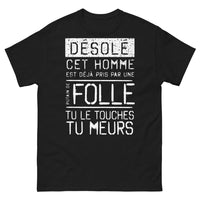 Thumbnail for T-shirt homme pris noir - Désolé, déjà pris par une folle