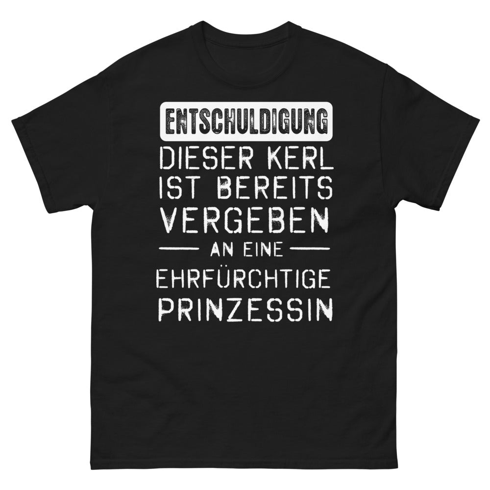 T-shirt Allemagne noir - Bereits Vergeben an eine Prinzessin