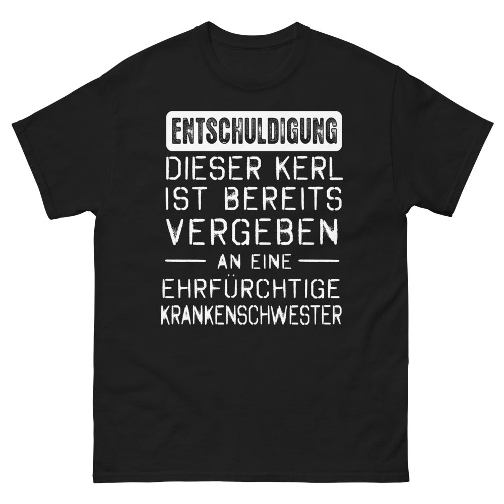 T-shirt Krankenschwester noir - vergeben an eine ehrfurchtige Krankenschwester
