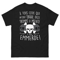 Thumbnail for T-shirt humoristique sombre noir - À tous ceux qui m'ont trahi