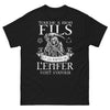 T-shirt humour noir parents noir - Touche à mon fils, portes de l'enfer