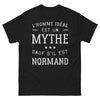 T-shirt Normand noir - L'homme idéal, mythe sauf s'il est Normand
