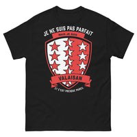 Thumbnail for T-shirt Valaisan noir - Je ne suis pas parfait, mais Valaisan