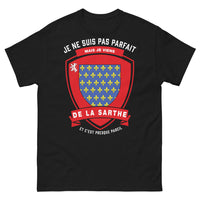 Thumbnail for T-shirt Sarthe noir - je ne suis pas parfait, presque pareil