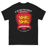 Thumbnail for T-shirt Normand noir - Je ne suis pas parfait mais je suis normand