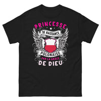 Thumbnail for T-shirt Pologne noir - Princesse de naissance